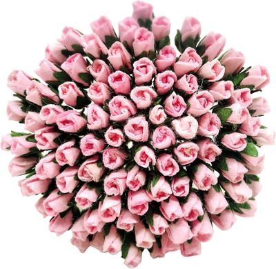PL Set of 100 Tiny Rose Buds Mulberry Paper Flower Rose-Set2 Craft Handmade W...