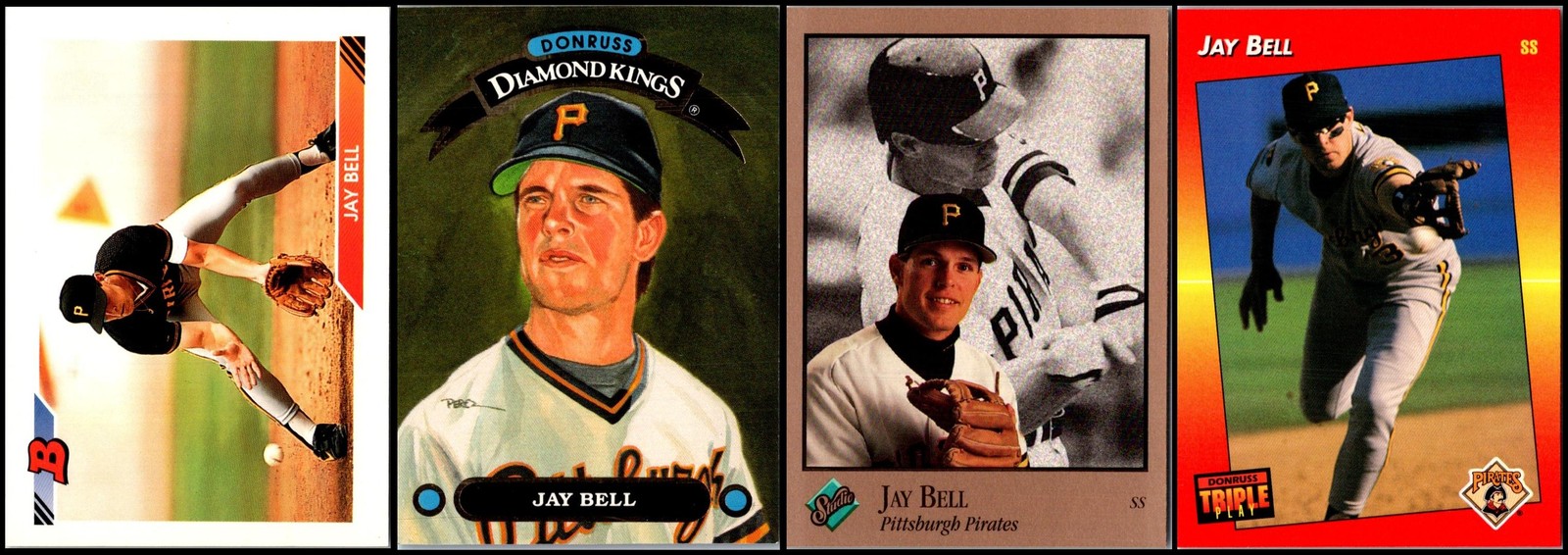 1992 Jay Bell (4) Card Lot - THE ULTIMATE COLLECTOR'S PRIZE – ONLY FOR THE FEW!