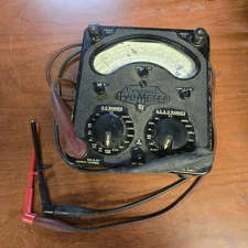 Avo 8 Universal Avometer, Multimeter With Original Lead Wires, Tested & Working