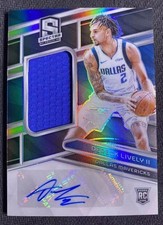 Dereck Lively II 2023-24 Panini Spectra 018/199 Patch Auto Rookie RC