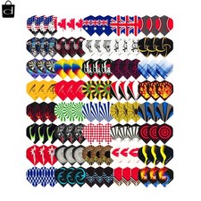 Maxmau Dart Flights,144 Pcs Standard Shape Professional Flight Feather Replaceme