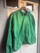 Sanctuary Standard Surplus Hooded Zip Up Utility Jacket 100 Cotton Green Size M