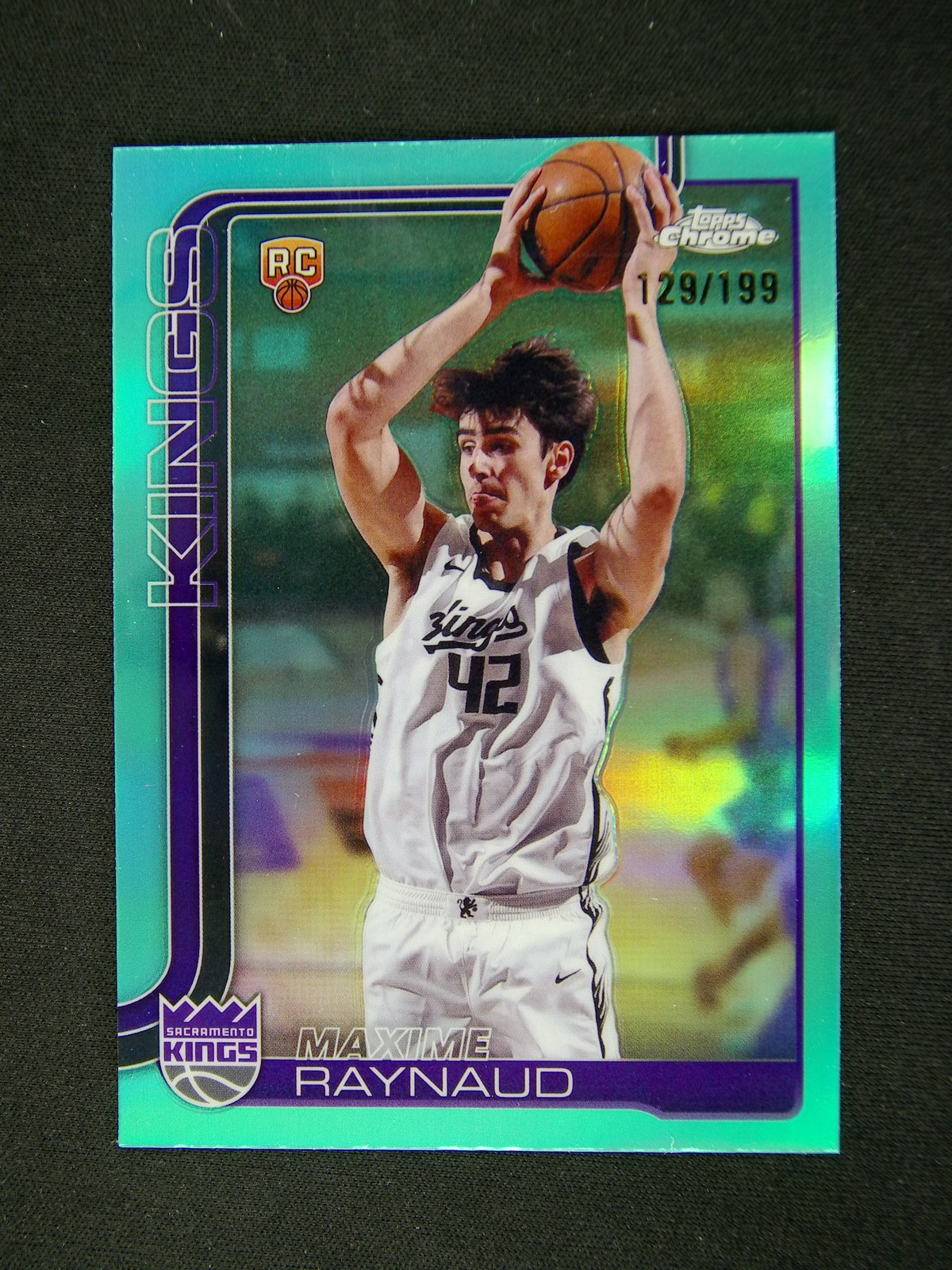 2025-26 Topps Chrome Maxime Raynaud #293 RC Aqua Refractor /199