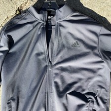 Adidas Mens Tracksuit 2Piece Size M/S Gray Black
