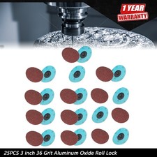 25PCS 3 inch 36 Grit Aluminum Oxide Die Grinder Sanding Grinding Disc