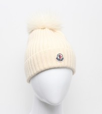 Authentic Womens MONCLER Wool Beanie Pom Pom ...