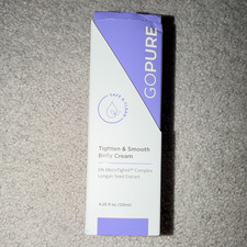 GoPure Tighten Smooth Belly Cream Stretch Marks Vegan 4.25 fl oz / 125 mL