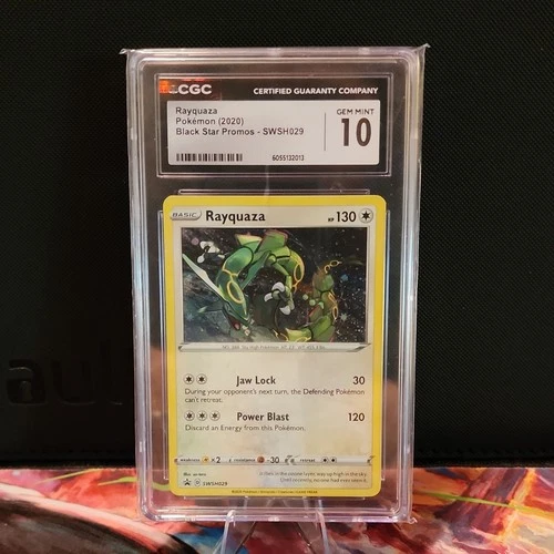 Pokémon Rayquaza SWSH029 Promo Sword & Shield CGC 10 GEM MINT Holo English