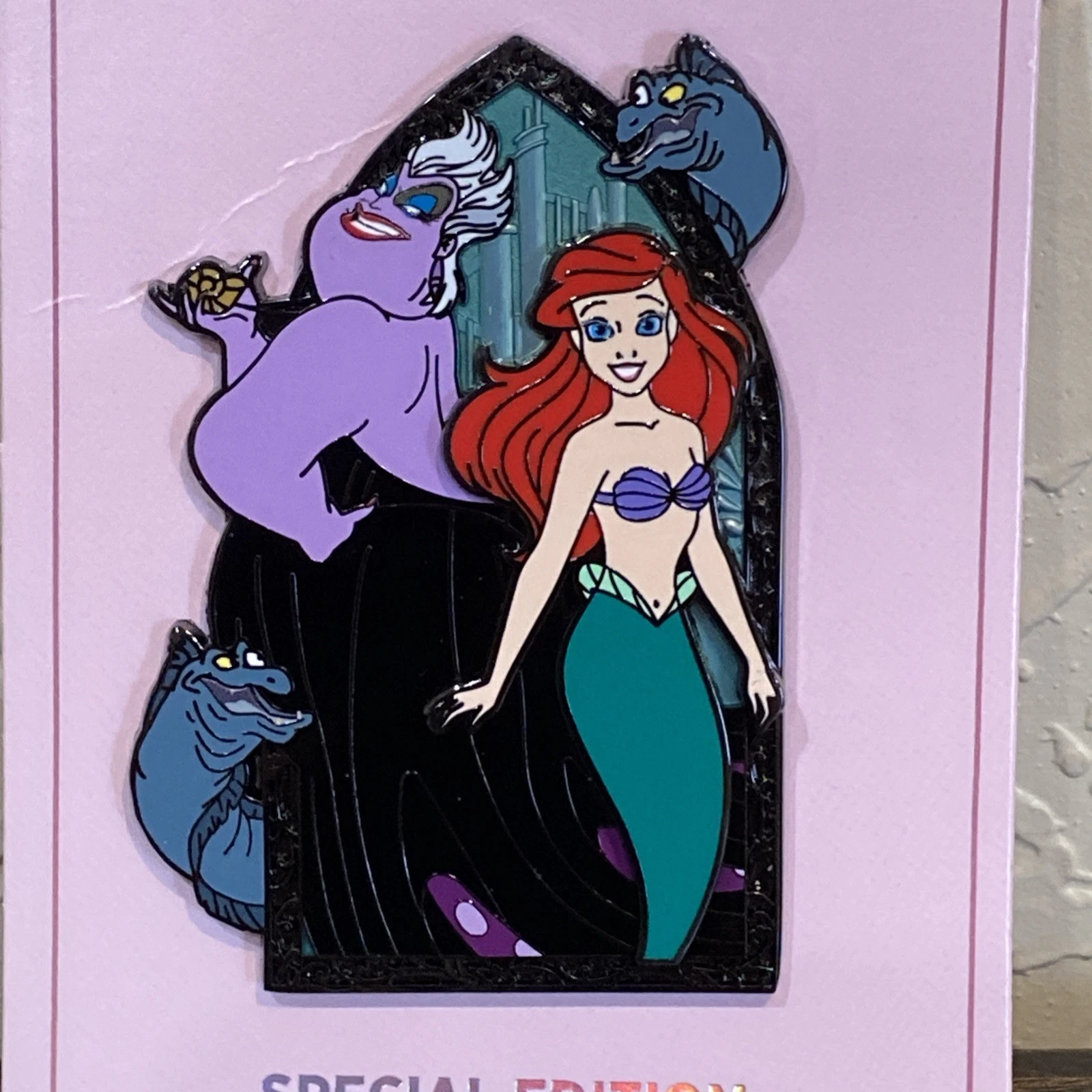Disney PALM Ariel Little Mermaid Good Vs Evil Pin Ursula LE Pink pin