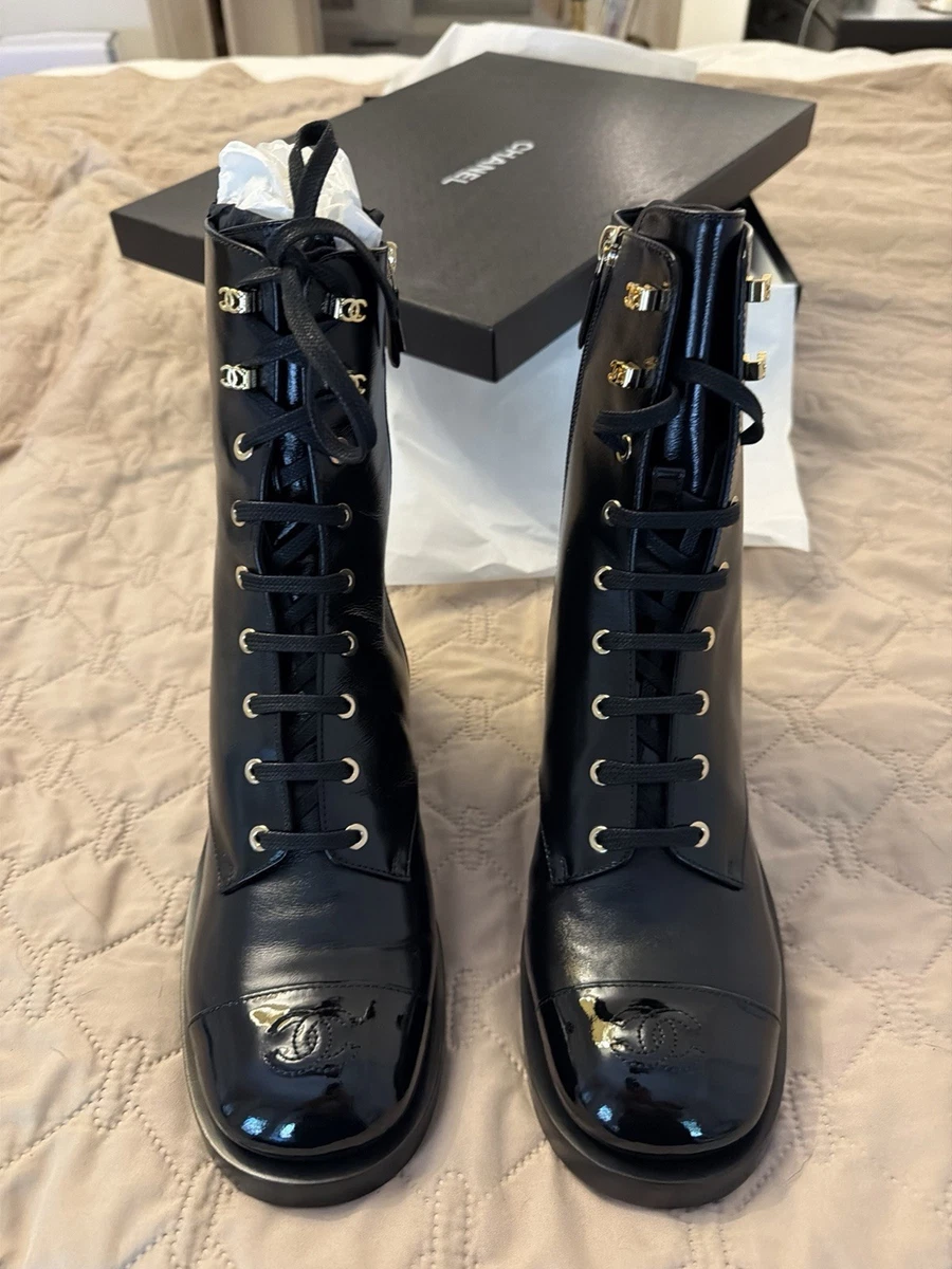 CHANEL Lace Up Boots for Women for sale - eBay