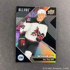 2024-25 Upper Deck Allure Aku Raty Rookie Black Rainbow #147 Utah Mammoth (RC)