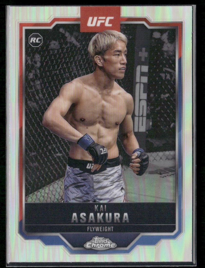 2025 Topps Chrome UFC - Rookie Refractor Kai Asakura #161 (RC)
