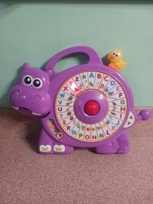 Vtech Spinning Lights Learning Hippo Purple Educational Portable Tested