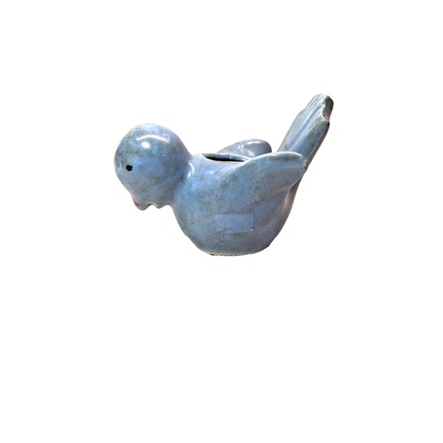 Vintage McCoy Light Blue Bird Planter Pottery