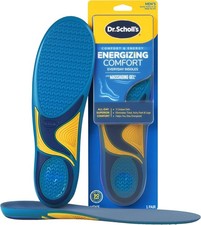 Dr Scholls Insoles Men WORK Massaging Gel Full Shoe Insole Sz 8-14 1 pair 