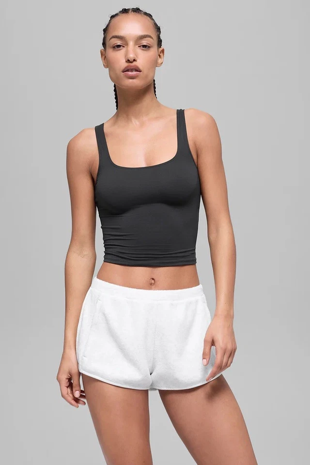 NEW Authentic Alo Yoga Softsculpt Precision Tank Top Small Black - Image 3 of 4