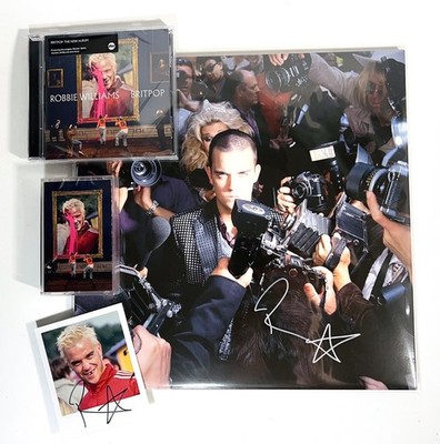 ROBBIE WILLIAMS SIGNED BRITPOP Long 90's Bundle Life Thru A Lens