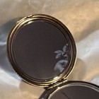 Silver Compact Dual-Sided Makeup Mirror with Jeweled Heart Design, Portable — photo 9