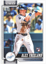 2026 Topps Series 1 - Base Player Number Variations Alex Freeland #74 (RC)