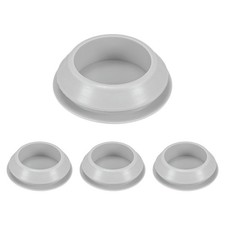4 Pack Silicone Hole Plugs Snap In Locking Fits 28-30mm Hole Grey Sealing