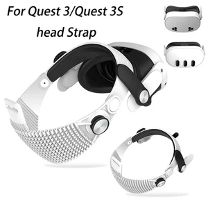 Pour VR Accessoires de casque Bracelet de tête réglable pour Quest 3/Quest 3S Bande de tête