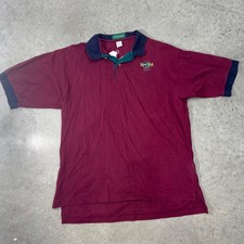 Vintage Hard Rock Cafe Orlando Polo Shirt Mens XL Burgundy Outer Banks USA Made