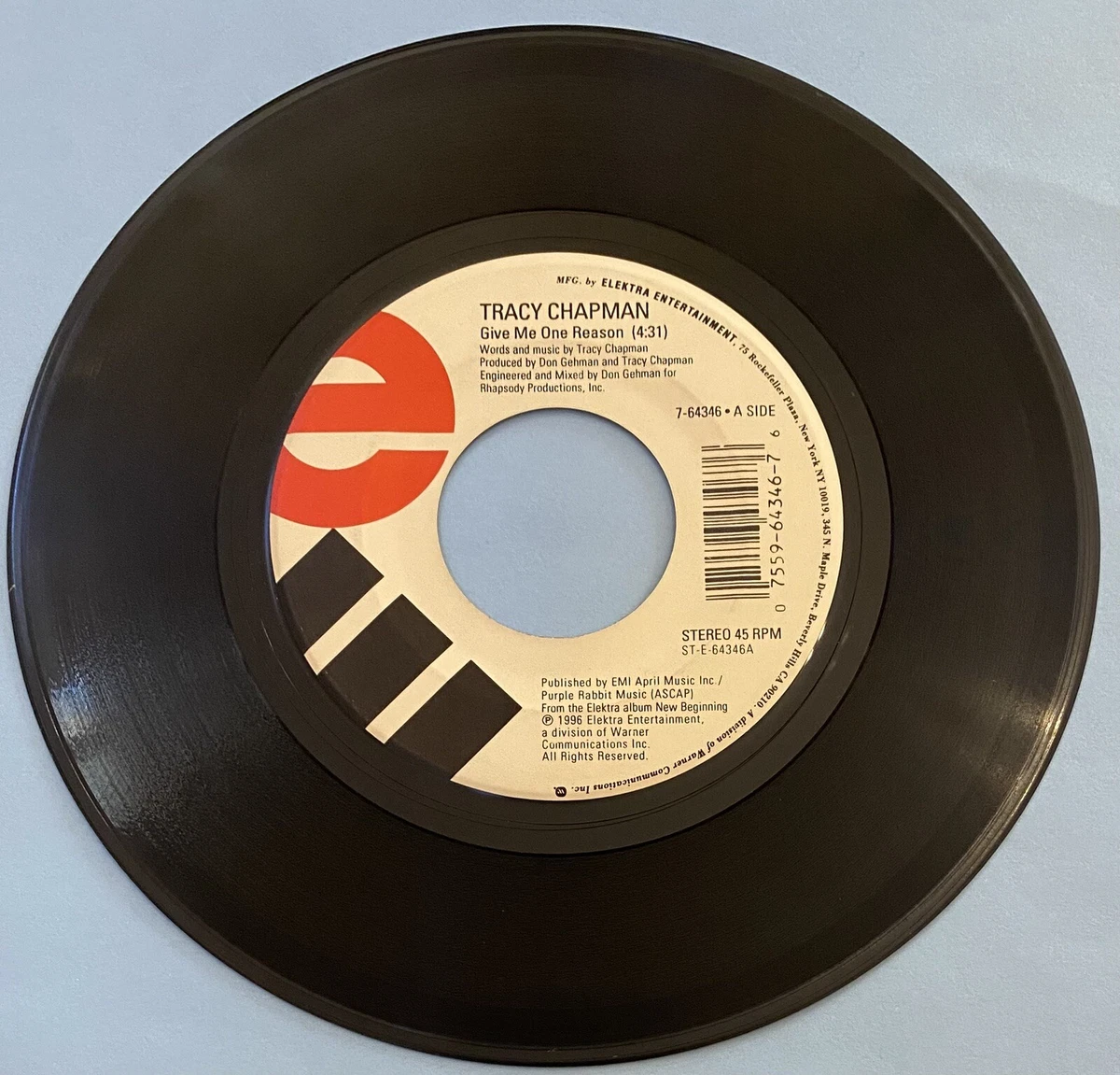 Tracy Chapman Single 45 RPM Speed Vinyl Records for sale | eBay