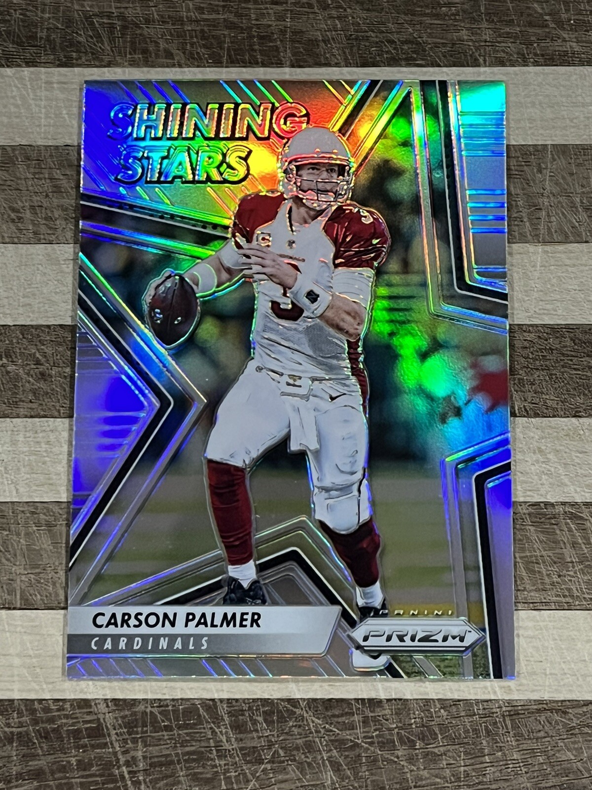 2016 Panini Prizm Football Carson Palmer Shining Stars Prizm Card #29