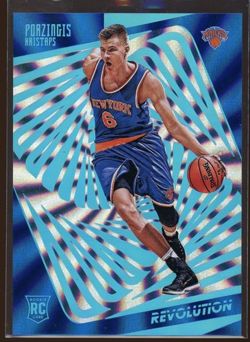 2015-16 Panini Revolution Sunburst #133 Kristaps Porzingis RC #/75 SP Rookie