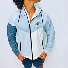 Nike Vintage Super Rare Windrunner Jacket Windbreaker Nylon Glanz Gray Black