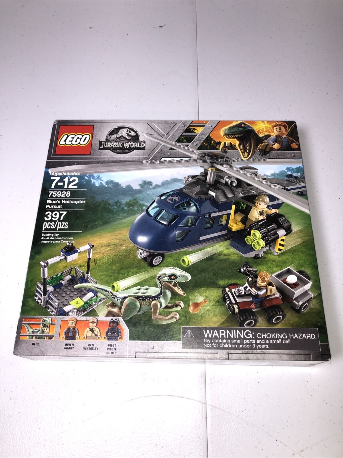 LEGO Jurassic World: Blue's Helicopter Pursuit (75928) New in the Box