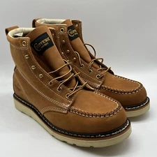 Chippewa Boots Men's Size 9 D Edge Walker Brown ED5312 6" Medium Round Lace Up