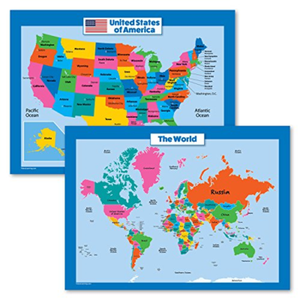 World Map Wall Chart