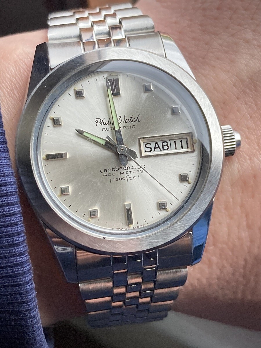 Philip Watch Caribbean 400 Automatic Vintage Diver As 1882-83 Uhr