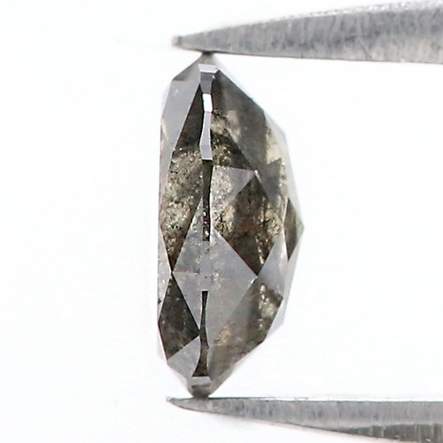 Diamante natural suelto forma ovalada 0,58 quilates 5,90 mm sal y pimienta diamante QL614 - Imagen 4 de 8