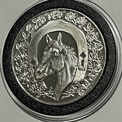 Vintage Thoroughbred￼ Rare Coin 1 Troy Oz .999 Fine Silver