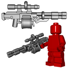 Brickwarriors Custom Auto Sniper Weapon for Minifigures -Pick your Color -