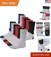 Versatile 12 Pair Thermal Boot Socks - Men Women Insulated Cold Weather Wear
