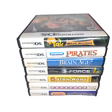 Nintendo DS 7 Game Lot Lego Star Wars Playmobil Pirates Tak Mojo Mistake G-Force