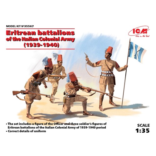 ICM 35567 model kit 1:35 Eritrean battalions the Italian Сolonial Army 1939-1940 - Picture 18 of 24