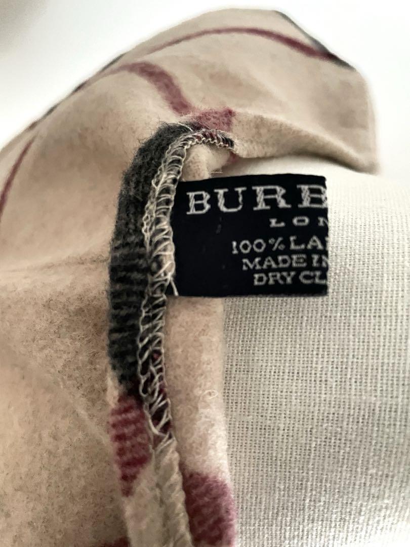 BURAERRY LONDON ウールポンチョ Burberry London Poncho Beige Nova Check Wool 100％ good