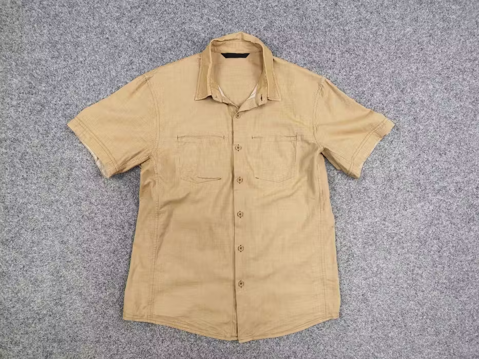 ARC'TERYX Camicia vintage Arcteryx tasca logo bottoni maniche corte