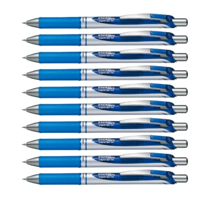 10x Pentel Energel BL77 Tintenroller Tintenschreiber Liquid Gel Gelroller blau