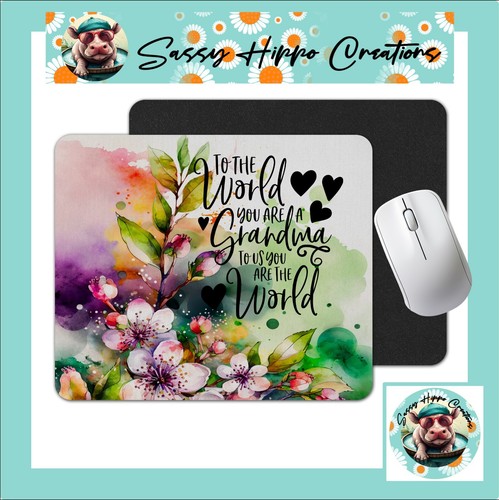 Mouse Pad To the World You Are a Grandma to Us You Are the World Anti Slip - 第 1/4 張圖片