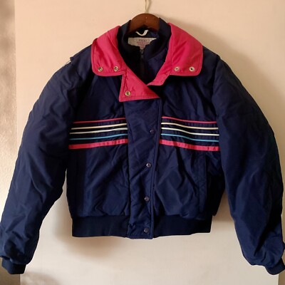 Vintage Rocky Mountain Thread Works Ski Feather Jacket Navy