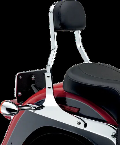 Cobra Chrome Short Square Sissy Bar Kit for Harley Fat Boy Lo 10-17 - Picture 1 of 6