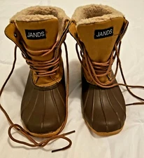 Duck Boots Jands Brown And Tan Womens Size 7