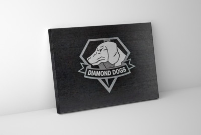 Metal Gear Solid Diamond Dogs Framed Canvas Solid Snake Gaming Art Print Decor