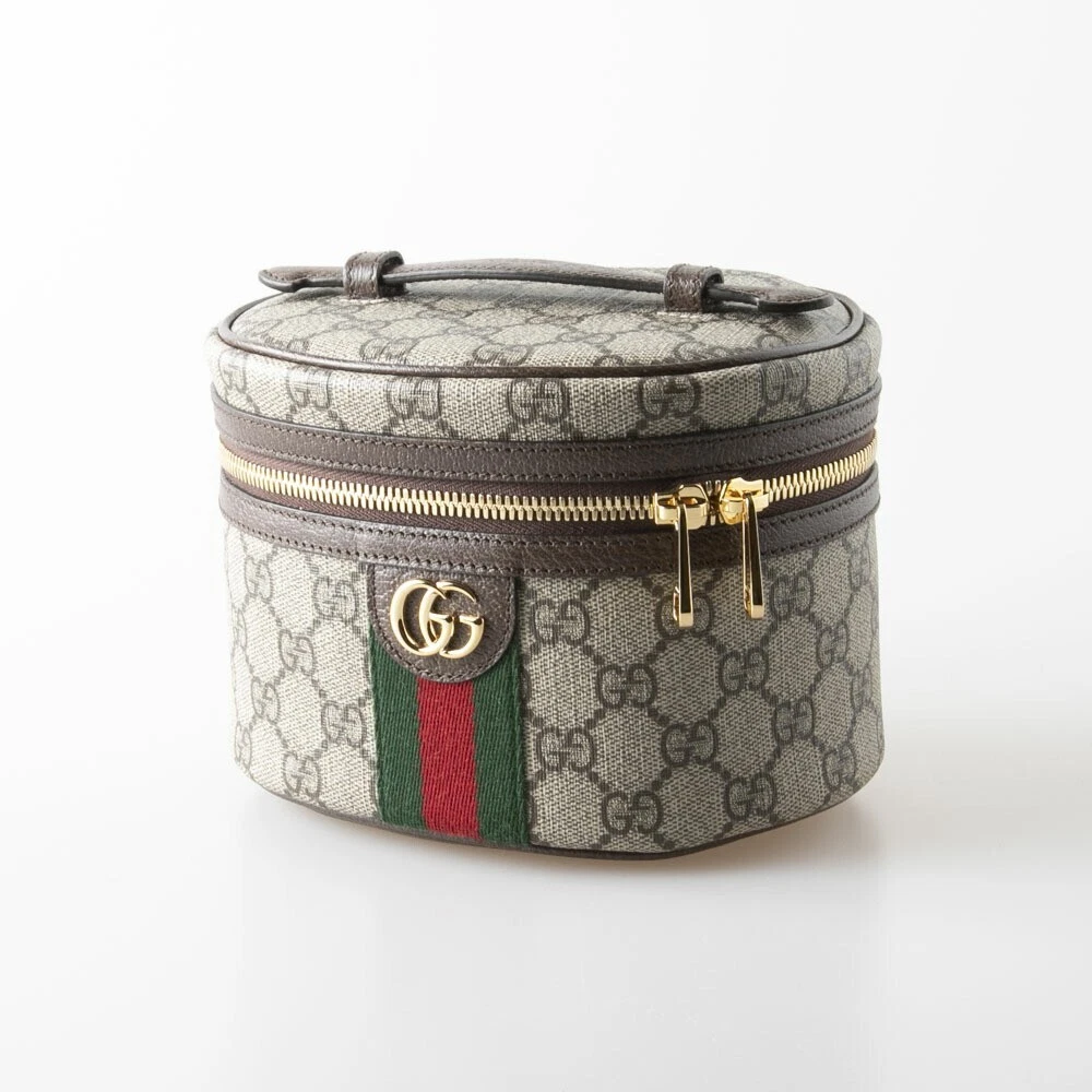 Gucci Ophidia Gg Supreme Lg Cosmetic Vanity Bag 627463 Beige/Combinaison
