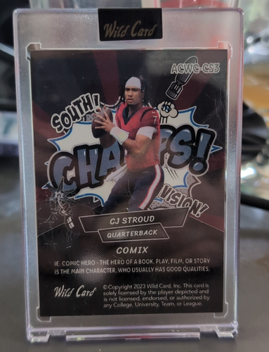 2023 Wild Card Alumination Comix Black Label CJ Stroud Edition - Champs /12 - Bild 2 von 2